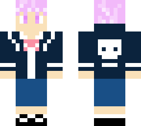 bad girl with pink hair