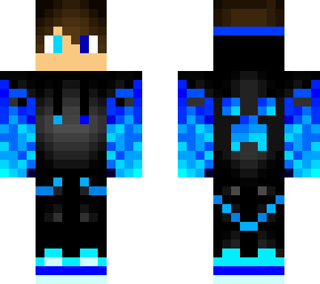 blue hoodie