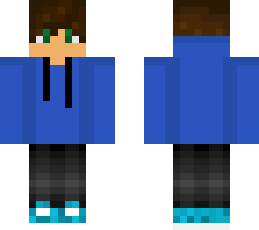blue hoodie