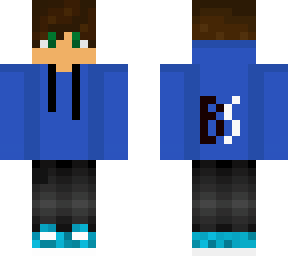 blue hoodie