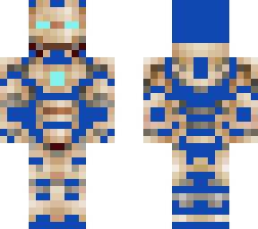 blue iron man mk42
