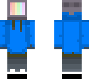 blue tv head (