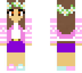 chica rosa celeste