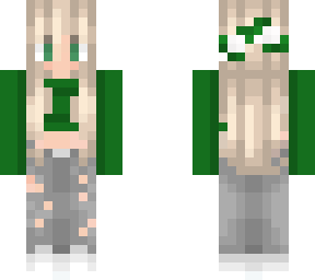 crop green sweater blonde kinda christmas thing ripped jeans