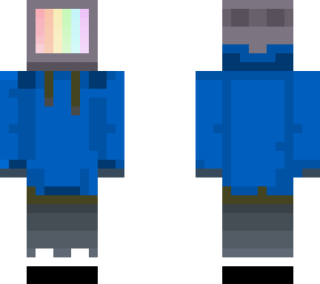 dark blue tv head