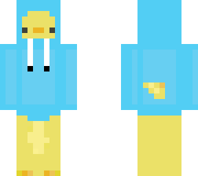 duck with plain hoodie
