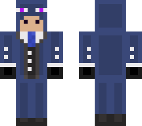 ender armour in a suit