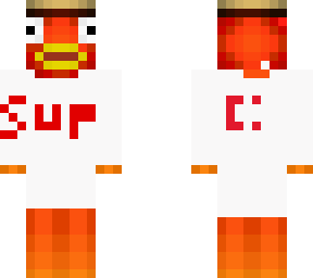 fish stick wearing sup shirt