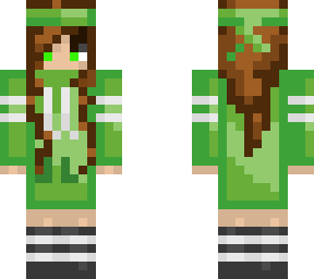 green hoodie