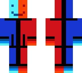 red and blue hoodie