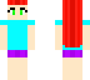 red hair girl (hidden skin from peekaboo!)