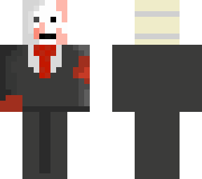 spooky man in suit
