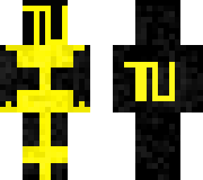 tu letter black n yellow skin