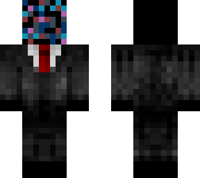 tuxedo with static face