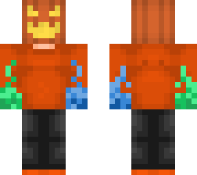 voioraan's pumpkin skin but with water and toxic fire hands