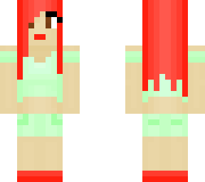 watermelon/red and green girl