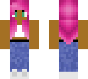 black girl pink hair