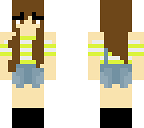 cute yellow striped search with shirt with overalls