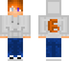 orange hair hoodie
