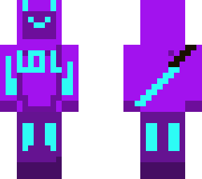 purple devil guy i think different face