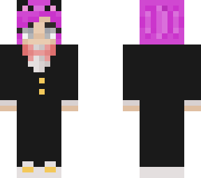 purple hair suit cat ears