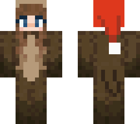 santa hat otter