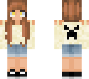 yellow minecraft player :)