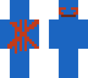 bloody blue man