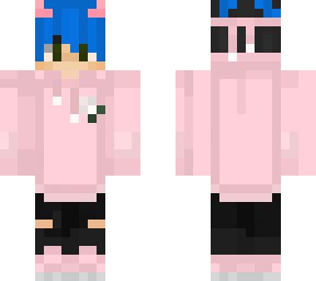 blue and pink