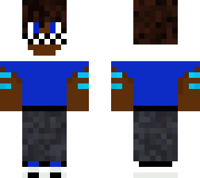 blue and white