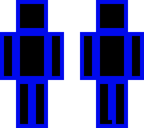 blue outline skin