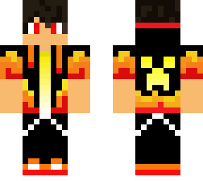 fire minecraft best skin ever