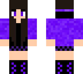 girl skin black/purple