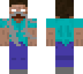 herobrine with moustache