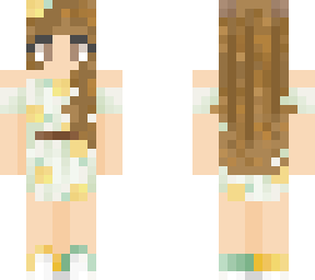 lemon aesthetic brown haired girl