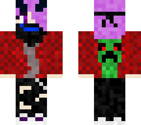 purple hair demon girl