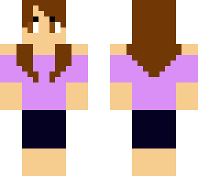 purple long haired girl