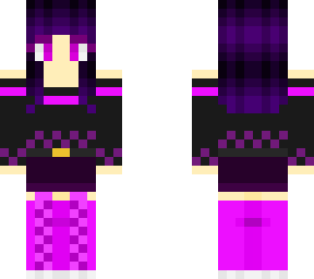 purple teen girl