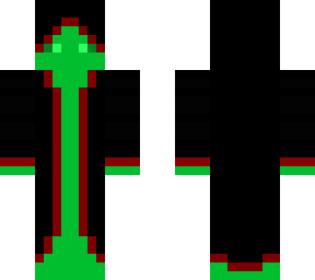 random green guy with a cloak