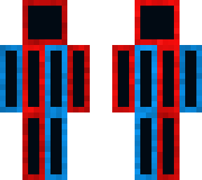 red and blue man