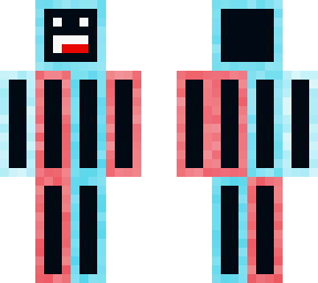 red and blue man but lighter