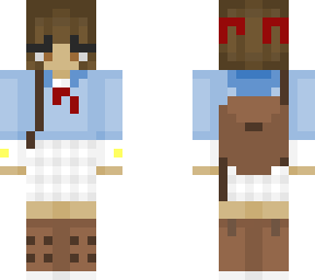school girl blue