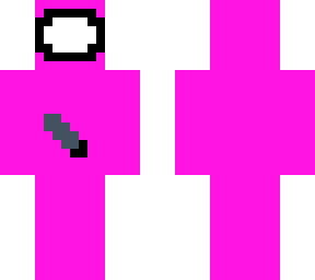 when the imposter has a knife in among us    (pink)