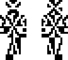 black and white ninja