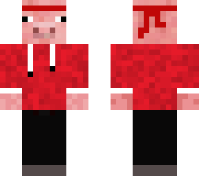 chill pig in red +hat