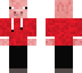 chill pig in red