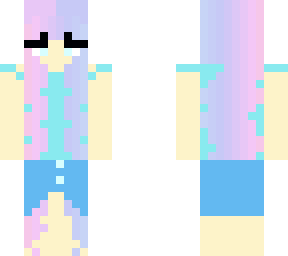 cute cotton candy hair girl princess