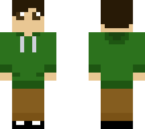 green hoodie