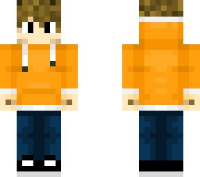 orange hoodie chin derp