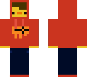 pato poleron rojo